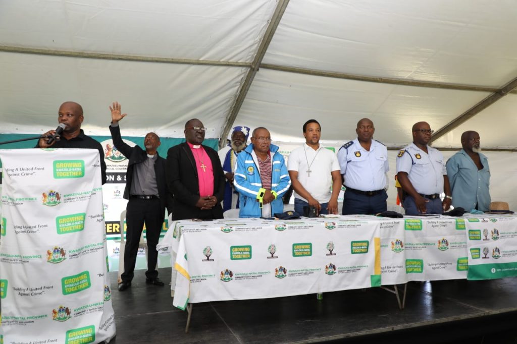 The Department of Community Safety and Liaison, uThukela District, held a Prayer Prayer Day at Emangweni under Inkosi Langalibalele Local Municipality. A deep rural area, raverged by mass killings, faction fights, Stock-theft, and unemployment, amongst other social ills.